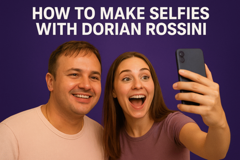 How to make Selfies with Dorian Rossini